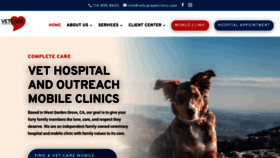 What Mobilepetcare.com website looked like in 2021 (2 years ago)