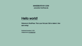 What Makebeats101.com website looked like in 2021 (2 years ago)