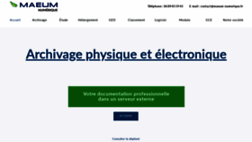 What Maeum-numerique.fr website looked like in 2021 (2 years ago)