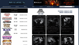 What Mtgpics.com website looked like in 2021 (2 years ago)