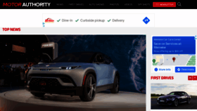 What Motorauthority.com website looked like in 2021 (3 years ago)