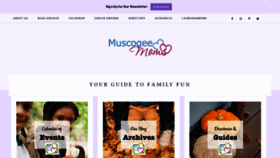 What Muscogeemoms.com website looked like in 2021 (2 years ago)