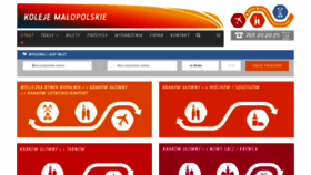 What Malopolskiekoleje.pl website looked like in 2021 (3 years ago)