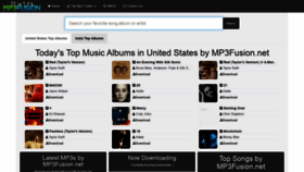 What Mp3fusion.net website looked like in 2021 (2 years ago)
