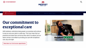 What Medivet.co.uk website looked like in 2021 (2 years ago)