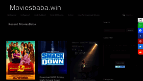 What Moviesbaba.life website looked like in 2021 (2 years ago)