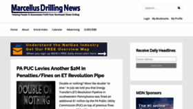 What Marcellusdrilling.com website looked like in 2021 (2 years ago)