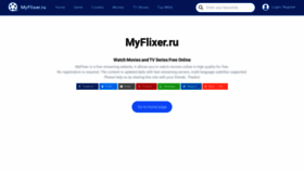 What Myflixer.ru website looked like in 2021 (2 years ago)