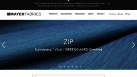 What Mayerfabrics.com website looked like in 2021 (2 years ago)