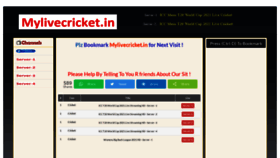 What Mylivecricket.in website looked like in 2021 (2 years ago)