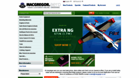 What Macgregor.aero website looked like in 2021 (2 years ago)