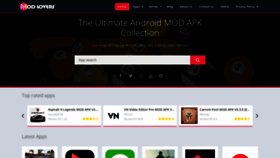 What Modlovers.com website looked like in 2021 (2 years ago)
