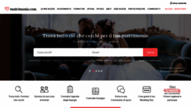 What Matrimonio.com website looked like in 2021 (2 years ago)