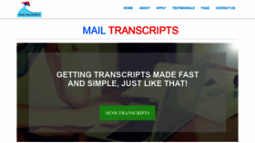 What Mailtranscripts.com website looked like in 2021 (2 years ago)