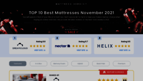 What Mattressverdict.com website looked like in 2021 (2 years ago)
