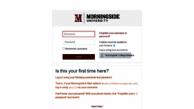 What Moodle.morningside.edu website looked like in 2021 (2 years ago)