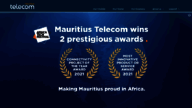 What Mauritiustelecom.com website looked like in 2021 (2 years ago)