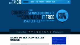 What Myfreeocr.com website looked like in 2021 (2 years ago)