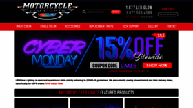 What Motorcycleledlights.com website looked like in 2021 (2 years ago)