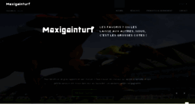 What Maxigainturf.fr website looked like in 2021 (2 years ago)