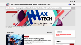 What Maxtechblog.xyz website looked like in 2021 (2 years ago)