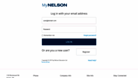 What Mynelson.com website looked like in 2021 (2 years ago)
