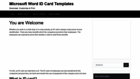 What Mswordidcards.com website looked like in 2021 (2 years ago)