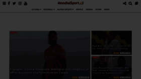 What Mondialsport.ci website looked like in 2021 (2 years ago)