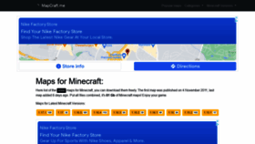 What Mapcraft.me website looked like in 2021 (3 years ago)