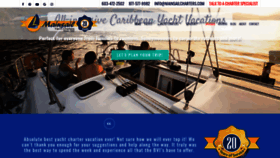What Mainsailcharters.com website looked like in 2021 (2 years ago)