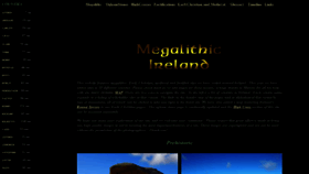 What Megalithicireland.com website looked like in 2021 (2 years ago)