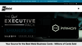 What Mymetalbusinesscard.com website looked like in 2021 (2 years ago)