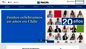What Metlife.cl website looked like in 2021 (2 years ago)