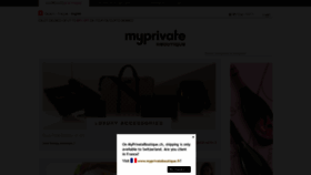 What Myprivateboutique.ch website looked like in 2021 (2 years ago)