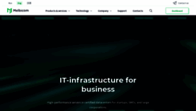 What Melbicom.net website looked like in 2021 (2 years ago)