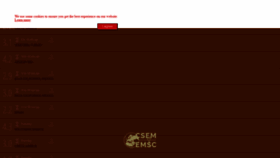What M.emsc.eu website looked like in 2021 (2 years ago)