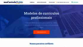 What Meucurriculoperfeito.com.br website looked like in 2021 (3 years ago)