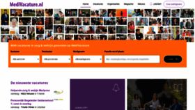 What Medivacature.nl website looked like in 2021 (2 years ago)