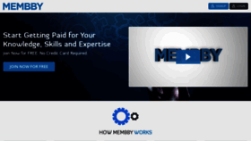 What Membby.com website looked like in 2021 (2 years ago)