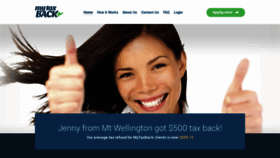 What Mytaxback.co.nz website looked like in 2021 (2 years ago)