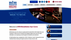What Mtmrehabgym.com.au website looked like in 2021 (2 years ago)