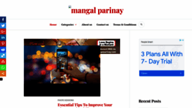 What Mangalparinay.com website looked like in 2021 (2 years ago)
