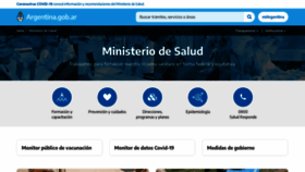 What Msal.gov.ar website looked like in 2021 (2 years ago)