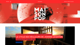 What Maisonpop.fr website looked like in 2021 (3 years ago)