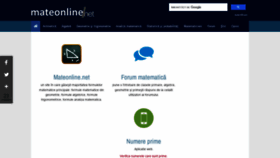 What Mateonline.net website looked like in 2021 (2 years ago)