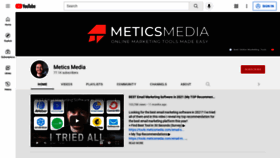 What Meticsmedia.com website looked like in 2021 (2 years ago)