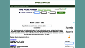 What Mobiletrace.in website looked like in 2021 (2 years ago)