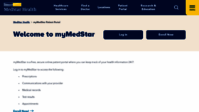 What Mymedstar.org website looked like in 2021 (2 years ago)