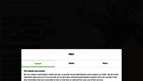 What Meltfestival.de website looked like in 2021 (2 years ago)
