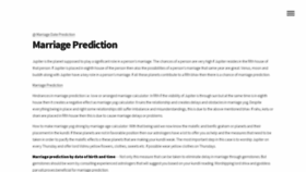 What Marriagepredictions.com website looked like in 2021 (2 years ago)
